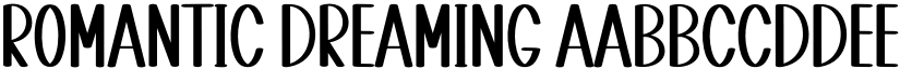 Romantic Dreaming font