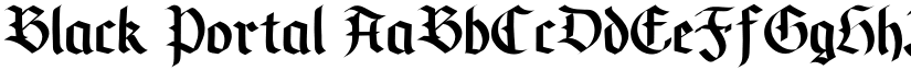 Black Portal font