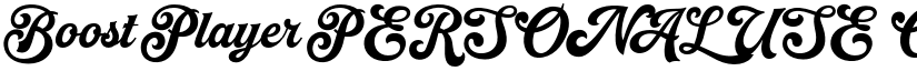 Boost Player PERSONAL USE ONLY font