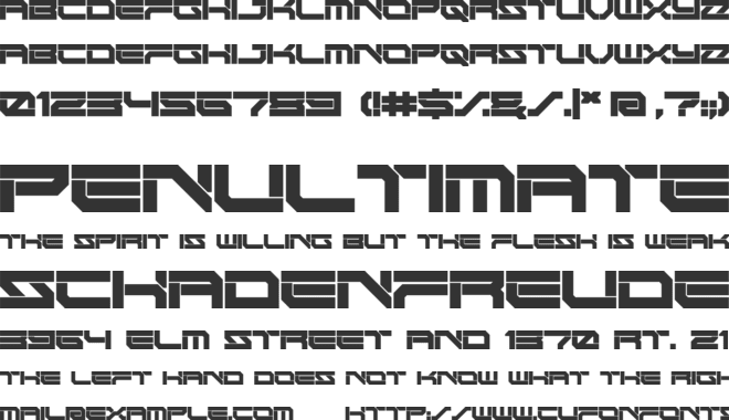 NEMESYS font preview