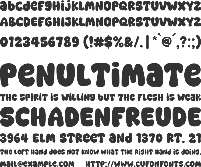 Super Peace font preview