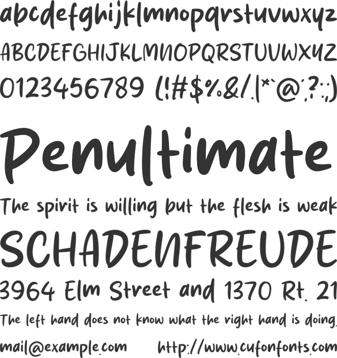 Fresh Season font preview