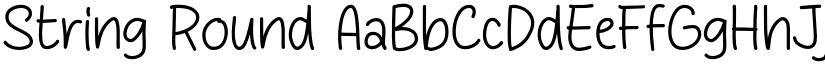 String Round font