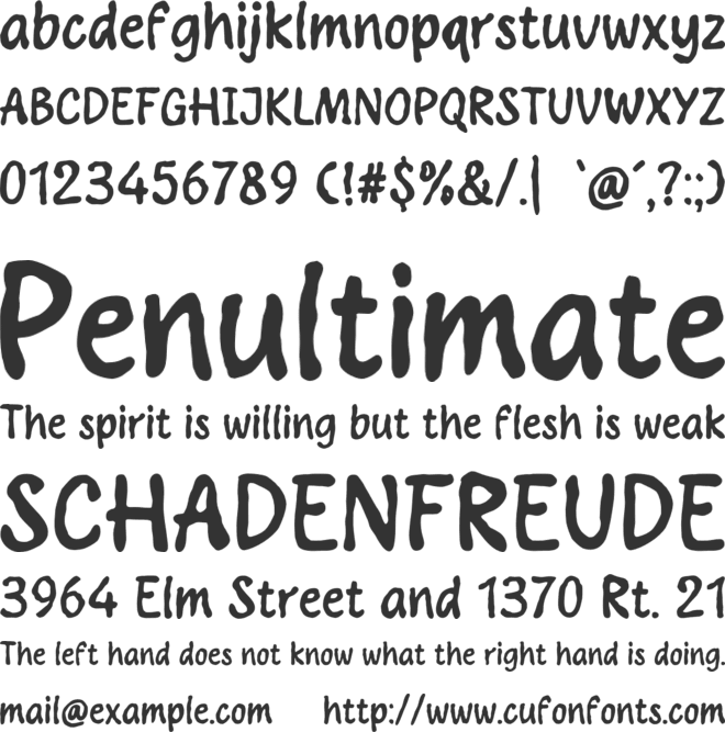 Water Air font preview