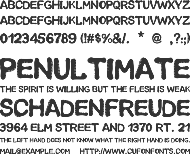 Bahamonde font preview