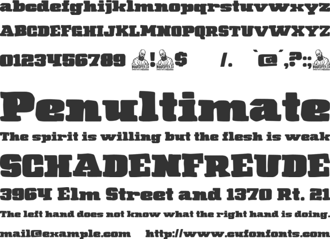 Regnum European Club font preview