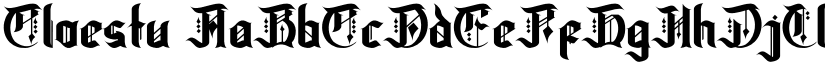 Cloestu font