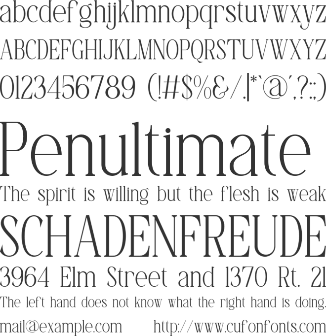 Shery font preview