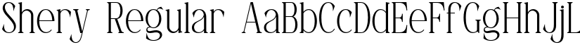 Shery Regular font
