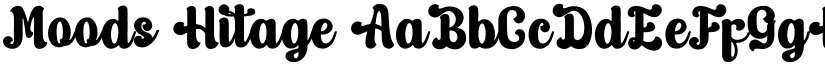 Moods Hitage font
