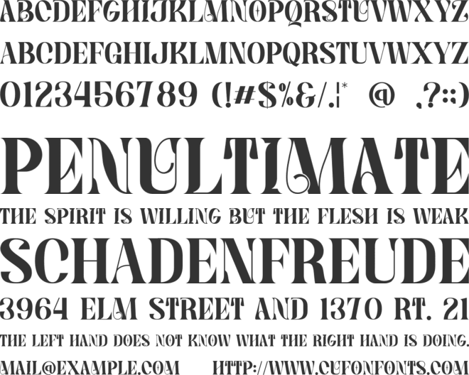 Celona Cameli font preview
