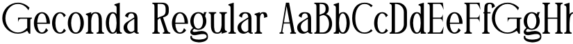Geconda Regular font