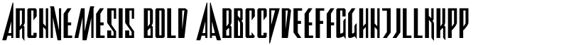 Archnemesis Bold font