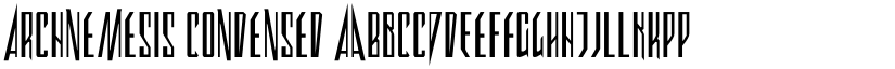 Archnemesis Condensed font