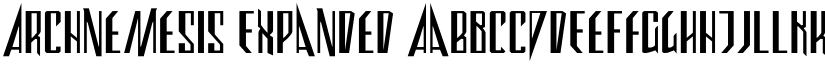 Archnemesis Expanded font
