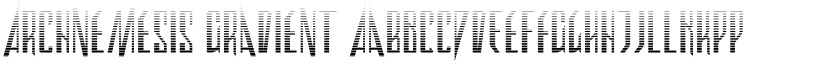 Archnemesis Gradient font