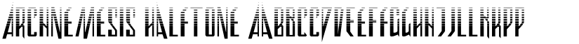 Archnemesis Halftone font