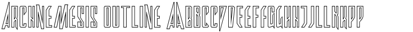 Archnemesis Outline font