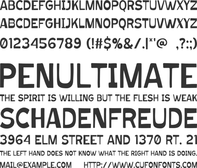 MOONLIGHT font preview