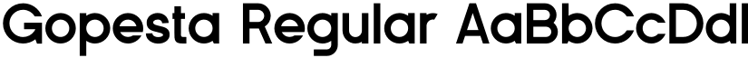 Gopesta Regular font