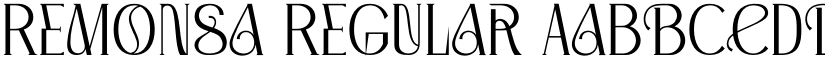 Remonsa Regular font