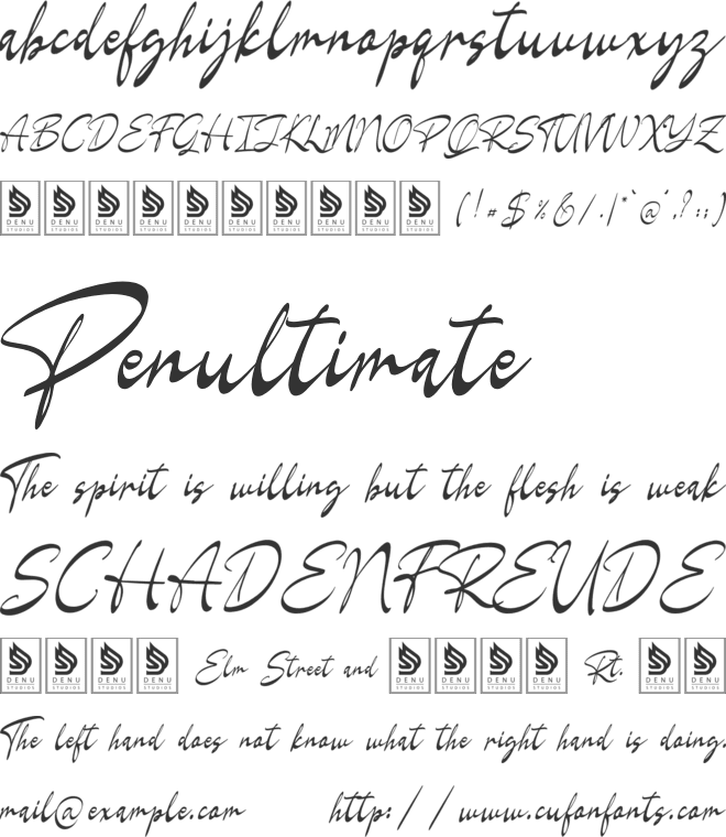La gratesa font preview