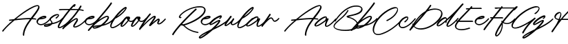 Aesthebloom Regular font