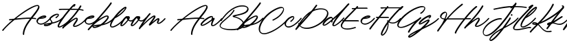 Aesthebloom font