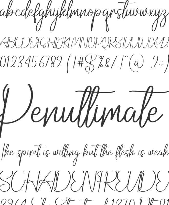 Babyghost font preview