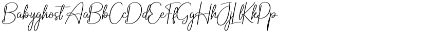 Babyghost font