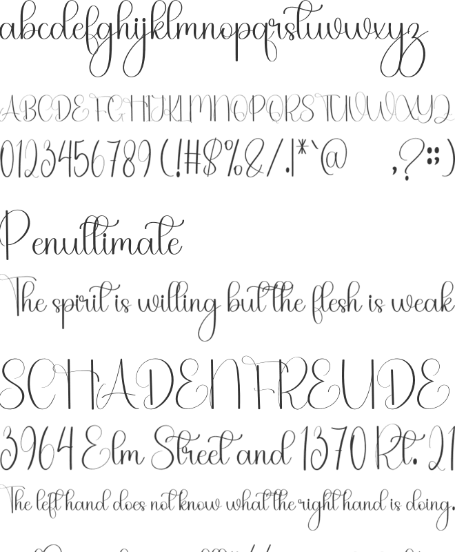 Soulmates font preview