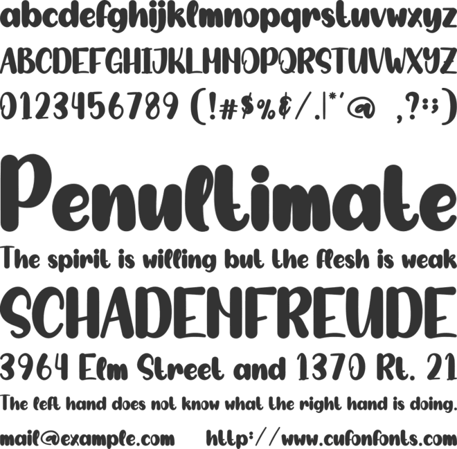 Kingland font preview