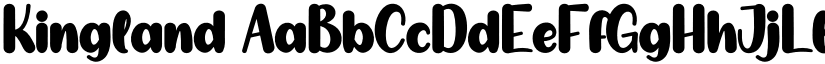 Kingland font