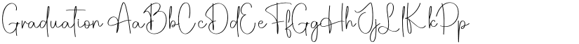 Graduation font