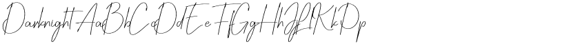 Darknight font