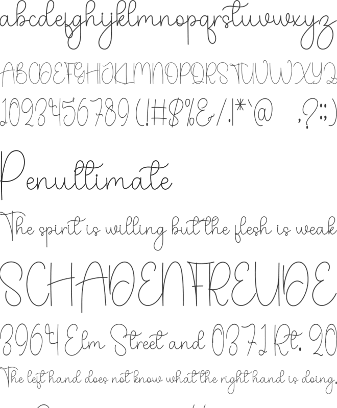 Hearing font preview