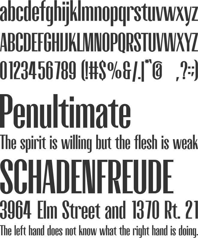 Partmedia font preview