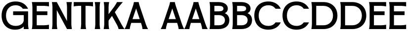 Gentika font