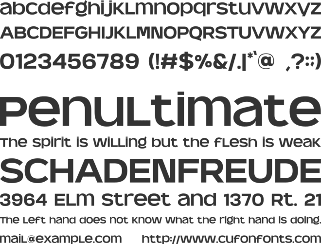 Meghana font preview