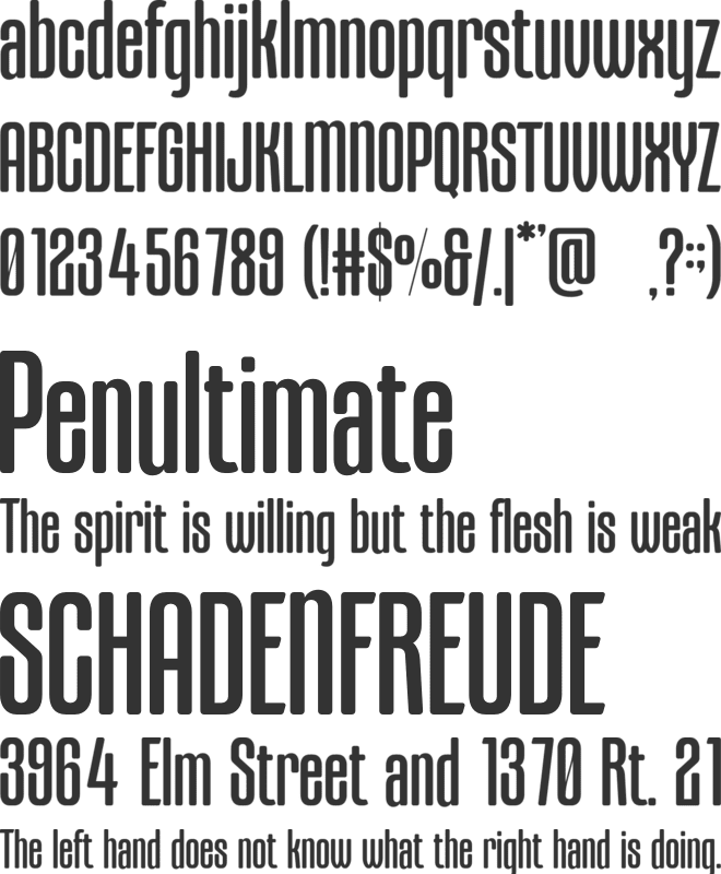 Brigers font preview