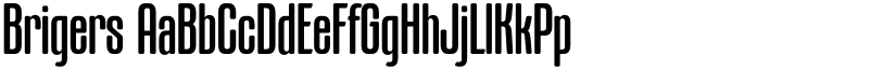 Brigers font