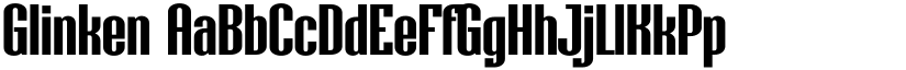 Glinken font
