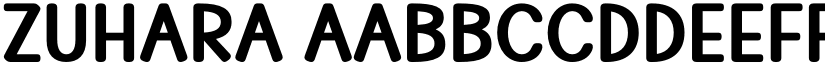 ZUHARA font