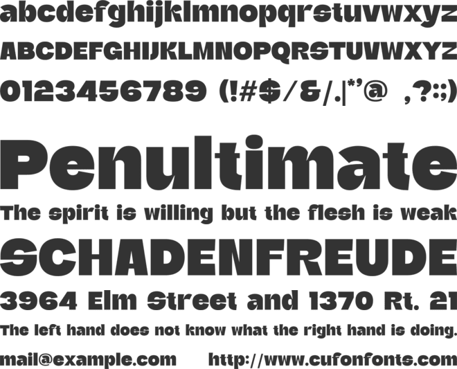 Kingfink font preview