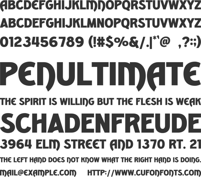 RUMIKON font preview