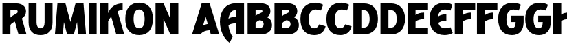 RUMIKON font