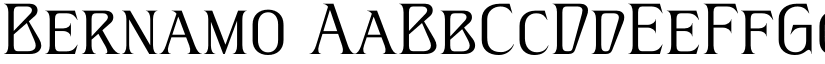 Bernamo font