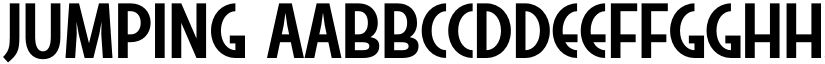Jumping font