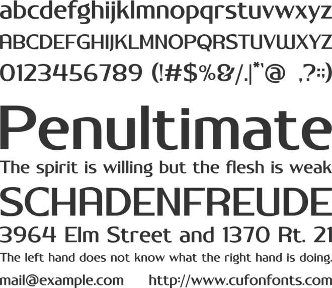 Silver Country font preview