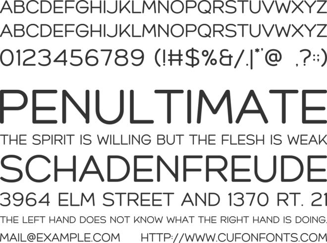 Gremiro font preview